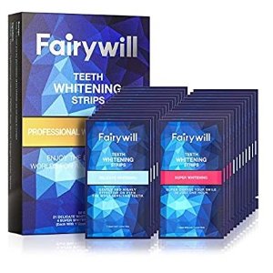 Ace Teeth Whitening Strips Pack of 50 pcs, Fairywill Professional Effect Whitening Strips