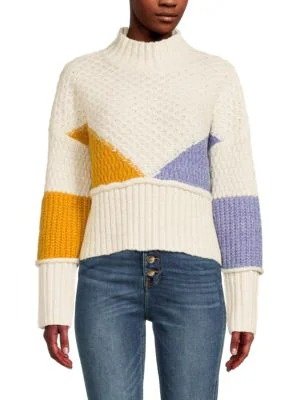 Bien Colorblock Highneck Sweater