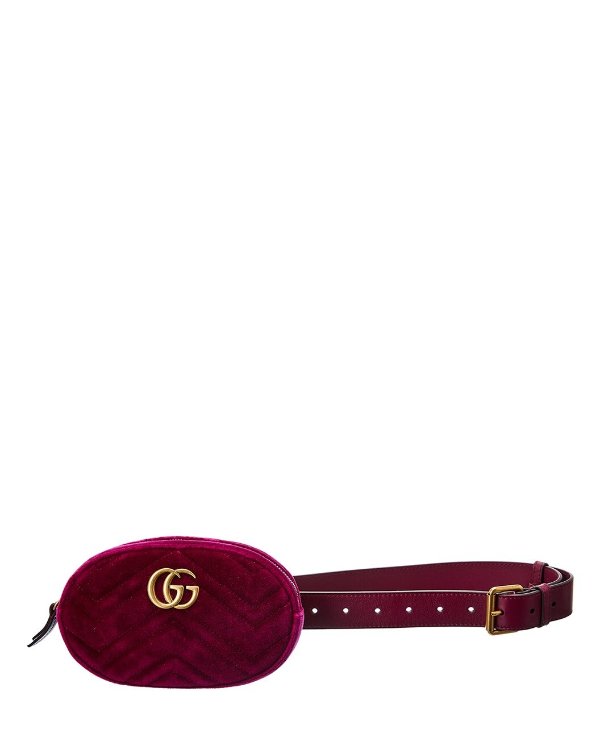 GG Marmont Velvet Belt Bag