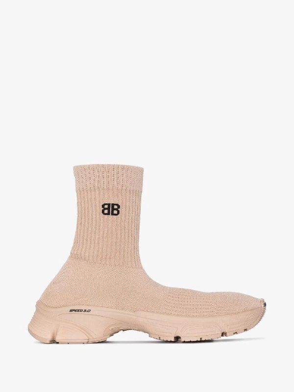 beige speed 3.0 sock sneakers | Browns袜靴