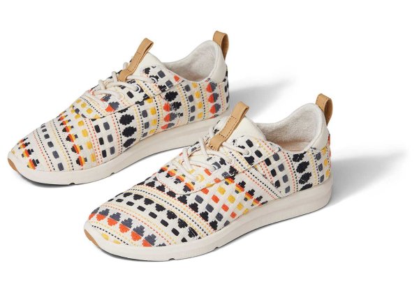 natural woven cabrillo lace up womens sneaker | TOMS