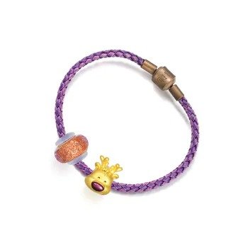 Charme Murano Glass Charme Sets' 999 Gold Reindeer Bracelet | Chow Sang Sang Jewellery eShop