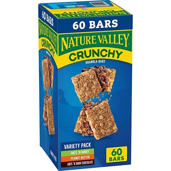 Crunchy Value Pack, 1.49 oz, 30 ct, 60 bars total