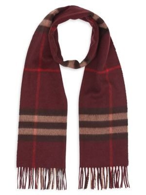 - The Classic Check Cashmere Scarf
