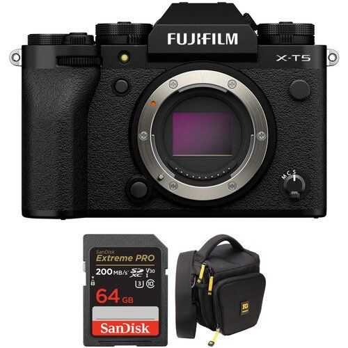 X-T5 Mirrorless Camera with Accessories Kit (Black)