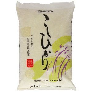 Shirakiku Rice, Koshihikari, 15 Pound