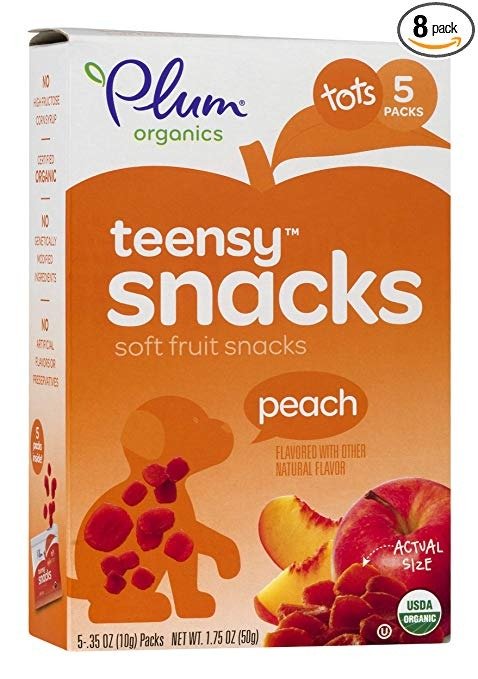 Teensy Fruits, Peach, 1.75 Ounce (Pack of 8)