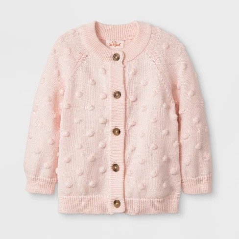 Baby Girls' Long Sleeve Raglan Sweater