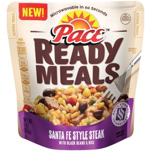 Pace Ready Meals, Santa Fe Style Steak with Black Beans & Rice, 9 Ounce (Pack of 6)