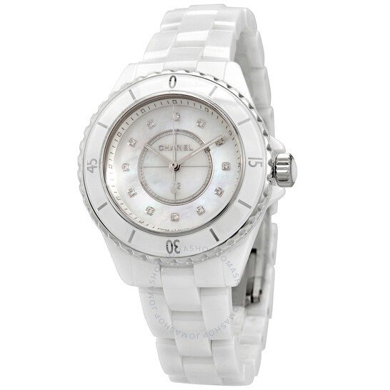 J12 Quartz Diamond White Dial Ladies Watch H5704