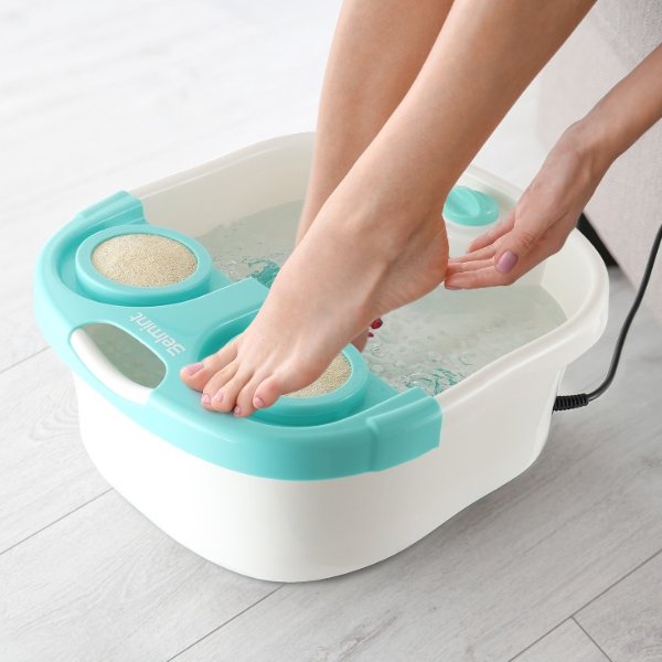 Belmint Foot Spa Bath Massager with 4 Rollers
