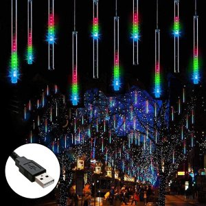 Fishda Christmas Lights Meteor Shower Lights