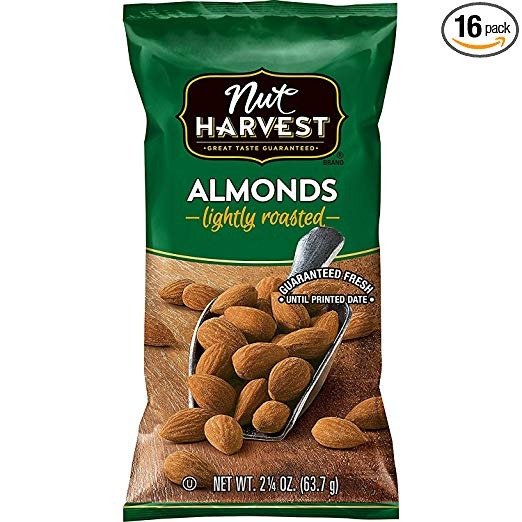 Lightly Roasted Almonds, 2.25 Ounce (Pack of 16)