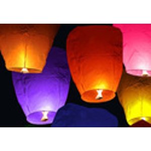6 Festive Chinese Floating Lanterns
