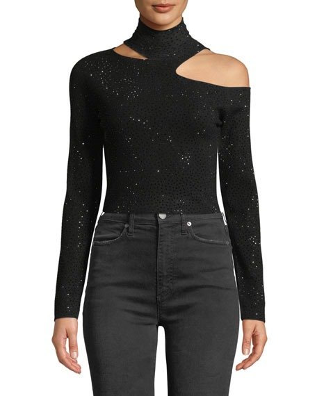 Elodie Cutout Fitted Pullover