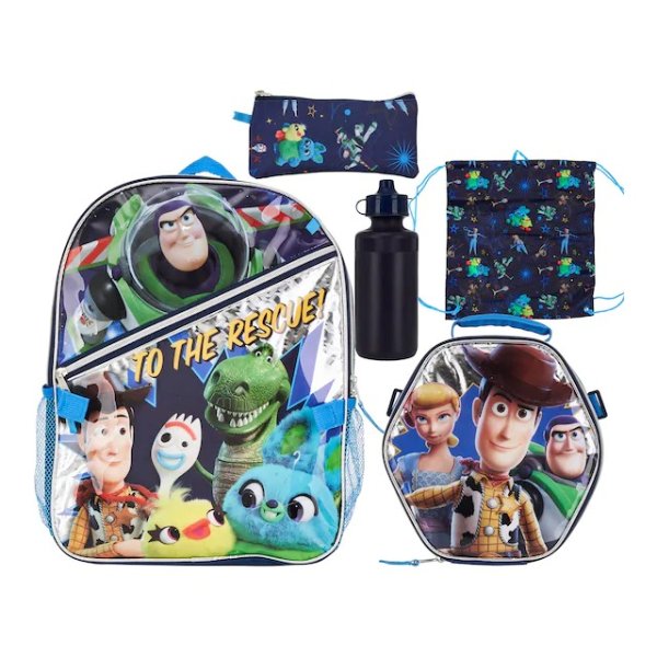 Disney / Pixar Toy Story Girls 5-piece Backpack & Lunch Bag Set