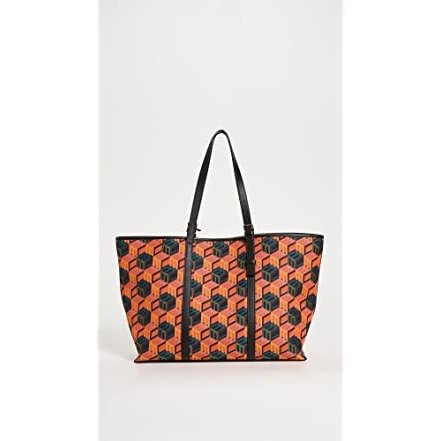 Women's Cubic Logo Jacquard Medium Shopper Bag