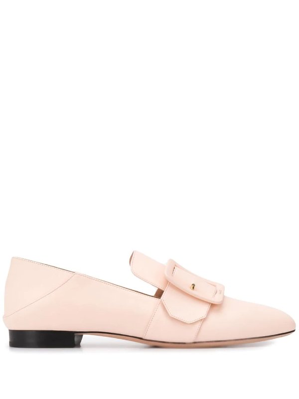 buckled slip-on loafers