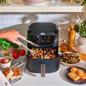 Today Only: Bella Pro Series - 8-qt. Digital Air Fryer with Divided Basket - Black