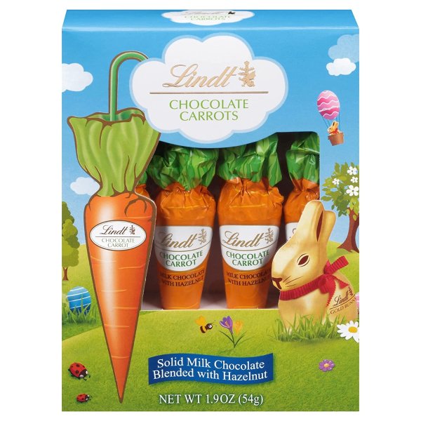 Chocolate Carrots, 4-Count,1.9oz