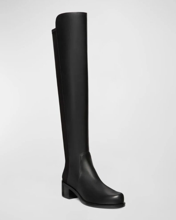 Reserve Bold Leather Over-The-Knee Boots