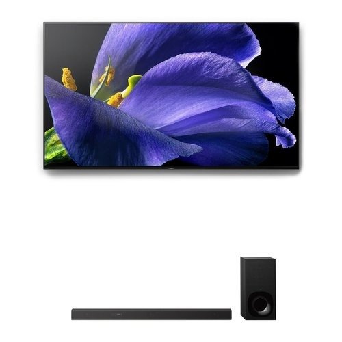 Sony XBR-55A9G 55" BRAVIA OLED 4K UHD Smart TV with HDR and HT-Z9F 3.1-Channel Dolby Atmos Sound Bar with Subwoofer