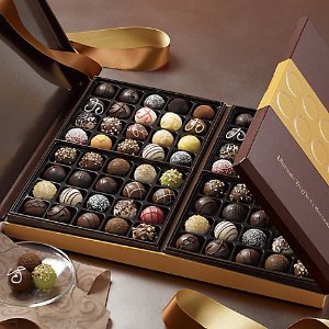 折扣升级：Godiva 网络星期一特惠开始，50粒的松露巧克力礼盒$26