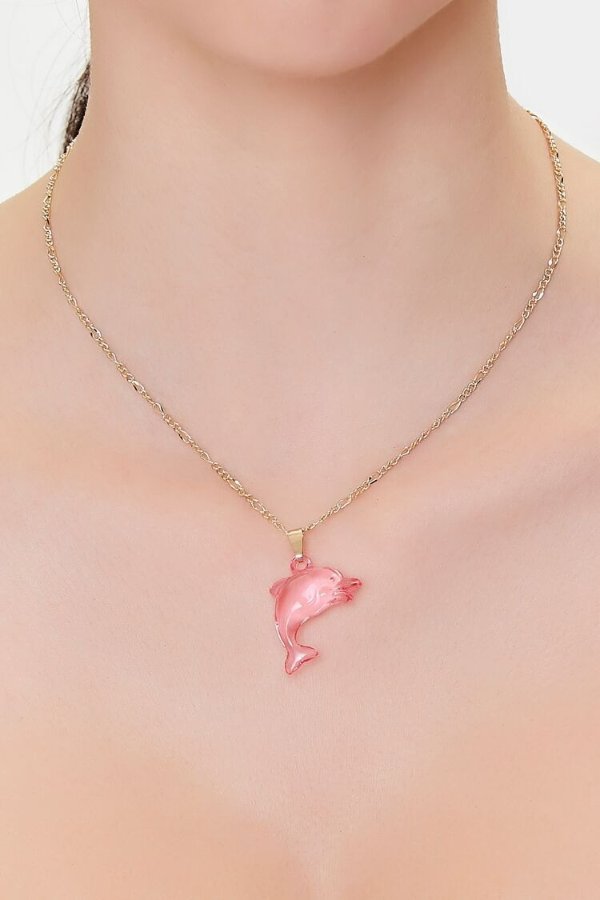 Dolphin Pendant Chain Necklace