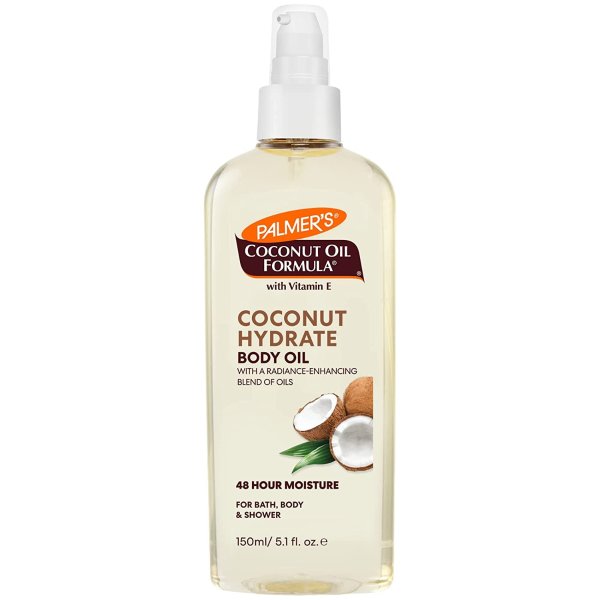 Palmer's Coconut Oil Formula Body Oil, Body Moisturizer with Green Coffee Extract, Bath Oil for Dry Skin, 5.1 Ounces