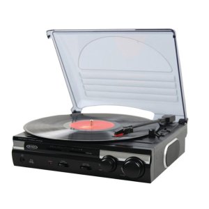 Jensen JTA-230 3 Speed Stereo Turntable with Built in Speakers