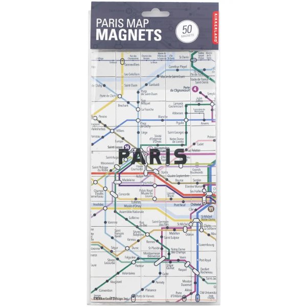 巴黎地图冰箱贴