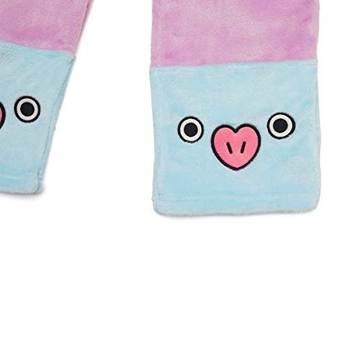Official Merchandise by Line Friends - MANG Character Pajama Sleep Lounge Wear Set, Medium, Purple