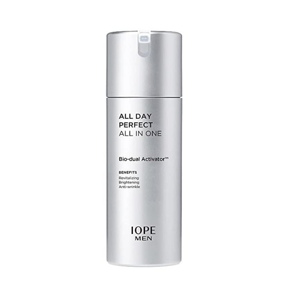 Men All-in-One Hydrating Gel, Skin Soothing and Brightening, Anti-aging Korean Skincare for All Skin Types by Amorepacific, 4.05 FL OZ