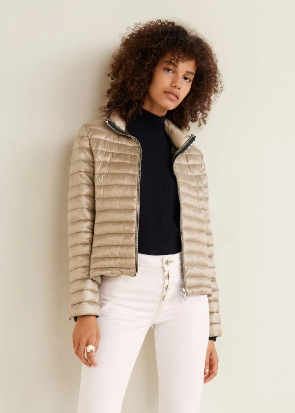 Contrast liner quilted coat - Women | OUTLET USA
