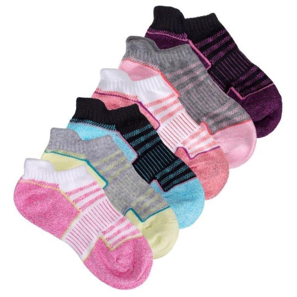 Brights Athletic No Show Socks (6-Pack)