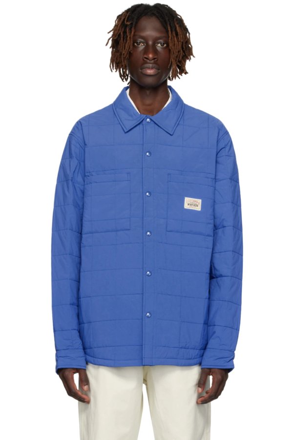 Blue Quilted Shirt