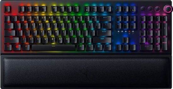 BlackWidow V3 Pro Wireless Gaming Mechanical Green Switch Keyboard with RGB Chroma Backlighting