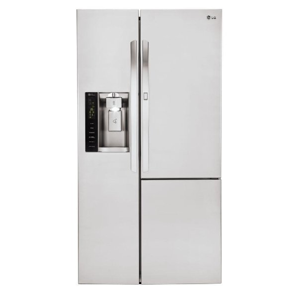 26.1 cu. ft. Side by Side Refrigerator with Door-in-Door in Stainless Steel-LSXS26366S - The Home Depot