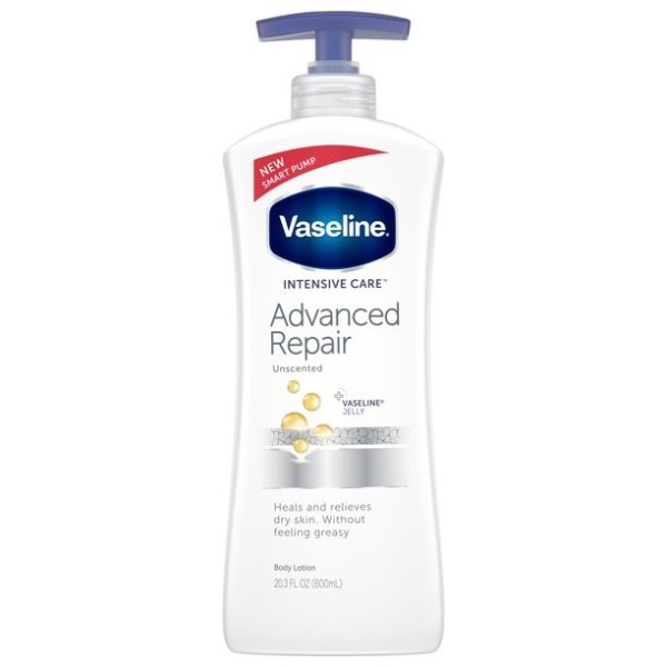 Vaseline Intensive Care hand and body lotion Advanced Repair Unscented 20.3 Oz.