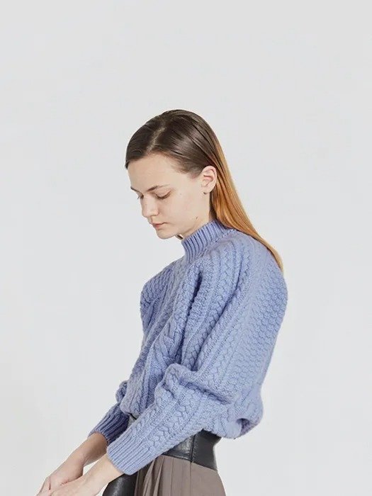 (Priority Shipping) Cable Knit Wool Sweater