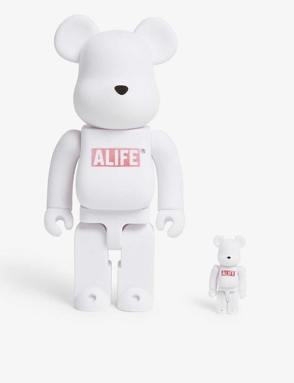 Alife 天鹅绒面 积木熊玩偶