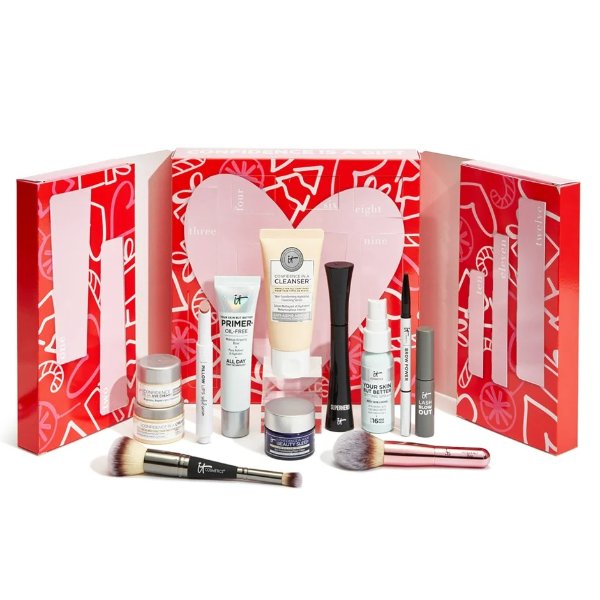 12 Days of Confidence Beauty Advent Calendar - Holiday Makeup & Skincare Gift Set - IT Cosmetics