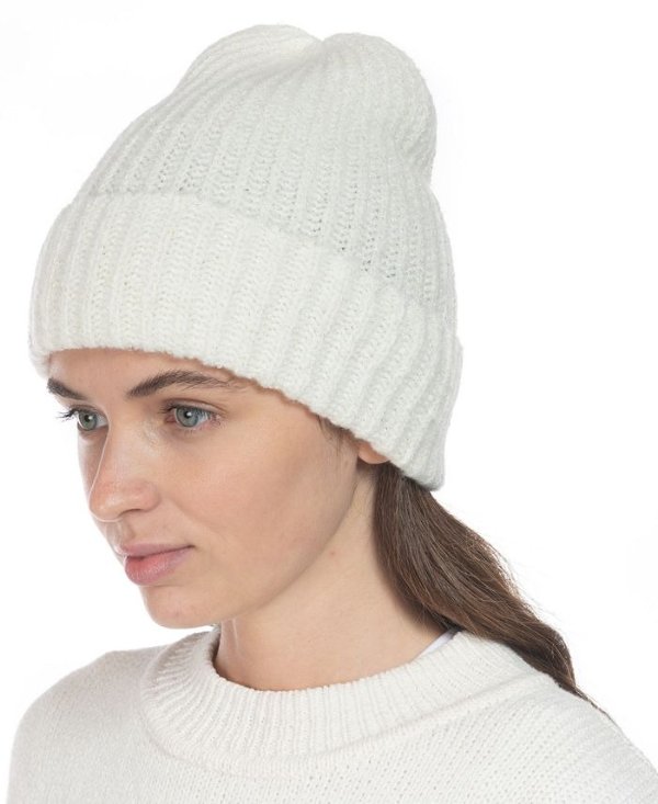 Rib Solid Beanie With Lurex, Created for Macy's