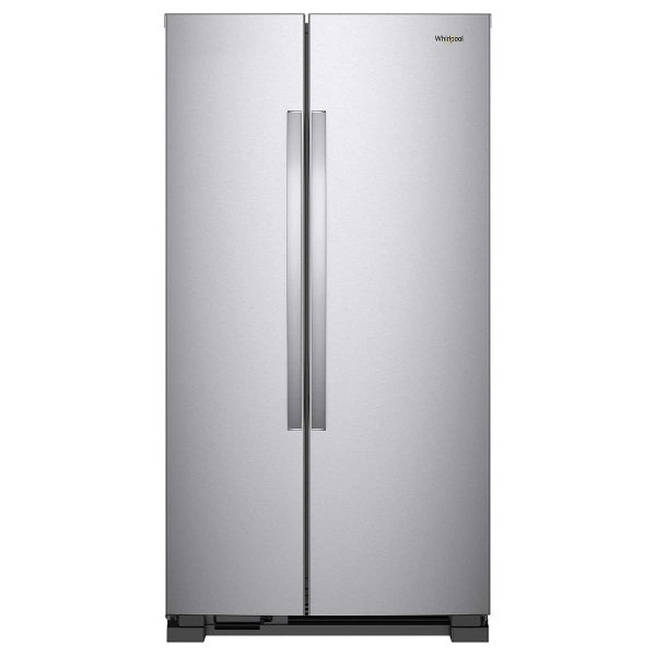 25 cu. ft. Large Side-by-Side Refrigerator with Adaptive Defrost and Humidity-Controlled Crispers
