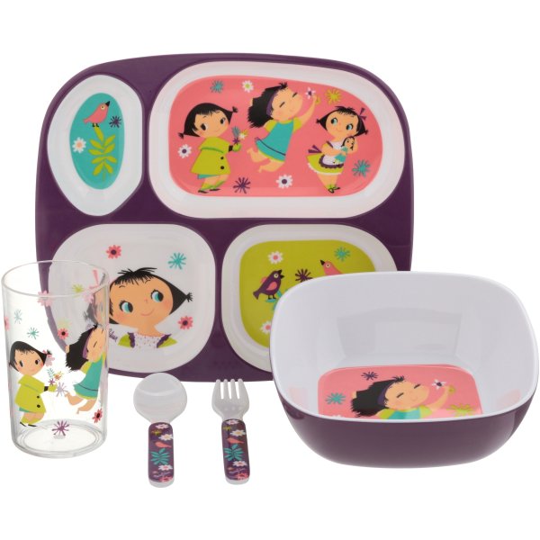 ™ World of Mary Blair™ Doll Girl Mealtime Kit 5 pc. Box