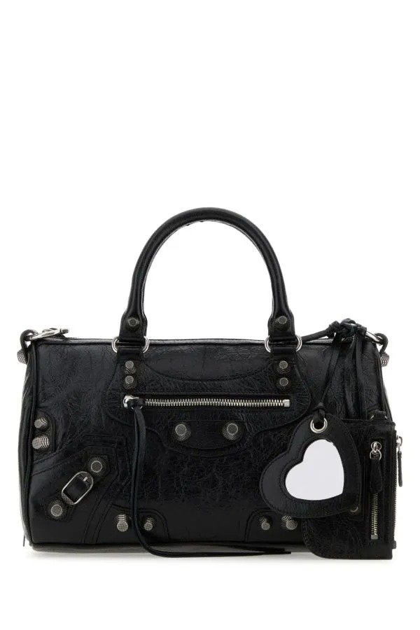 Black nappa leather Le Cagole Duff M handbag