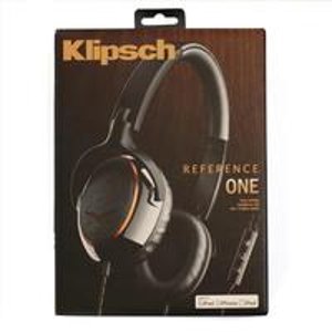 Klipsch Reference ONE Premium On-Ear Headphones with Mic and Apple Control (Black)