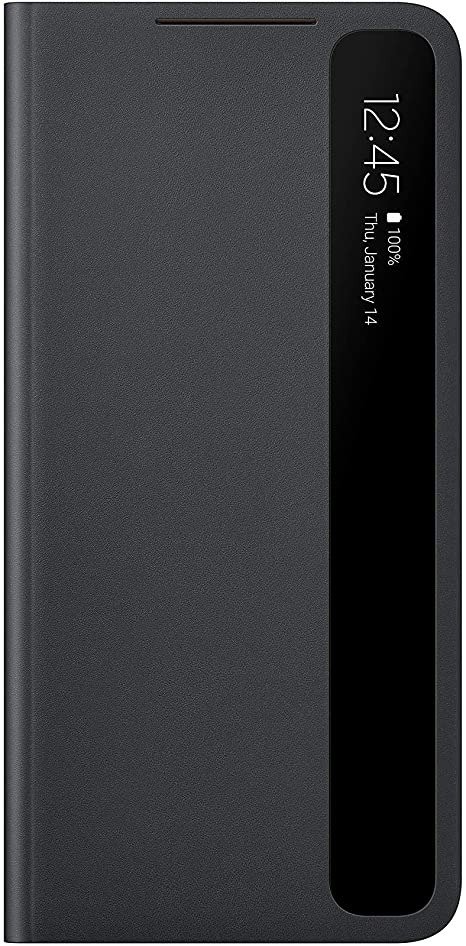 Galaxy S21+ Case, S-View Flip Cover - Black (US Version)