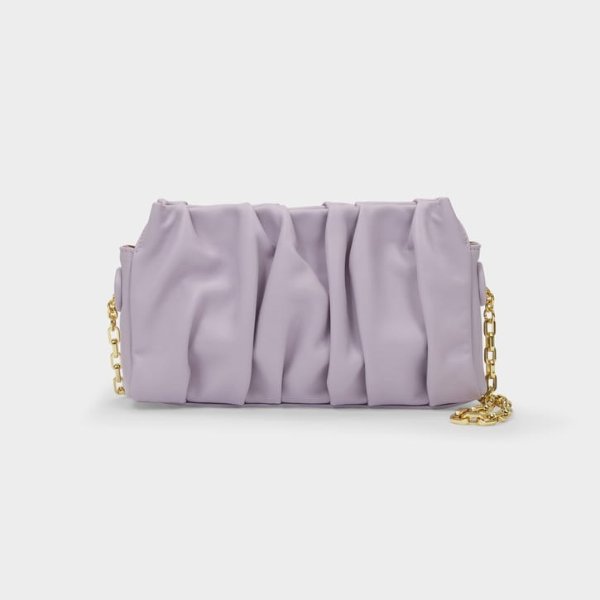 Vague With Chain Bag in Purple Cow Leather