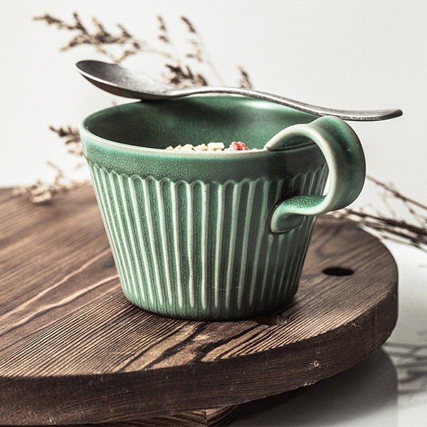 Vintage Inspired Green Coffee Cup from Apollo Box